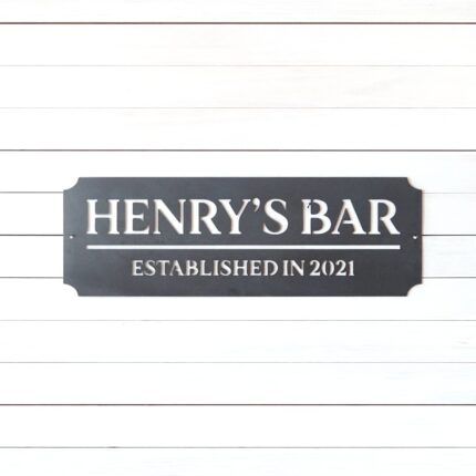 Custom Bar Sign | Home Bar Sign | Man Cave Sign | Personalized Bar Sign | Pub Sign | Metal Sign | Anniversary Gift | Gifts for Dad